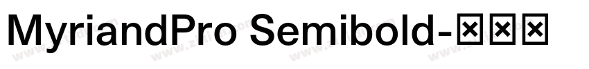 MyriandPro Semibold字体转换